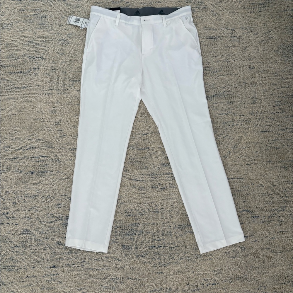adidas Men's Crisp White Golf Pants